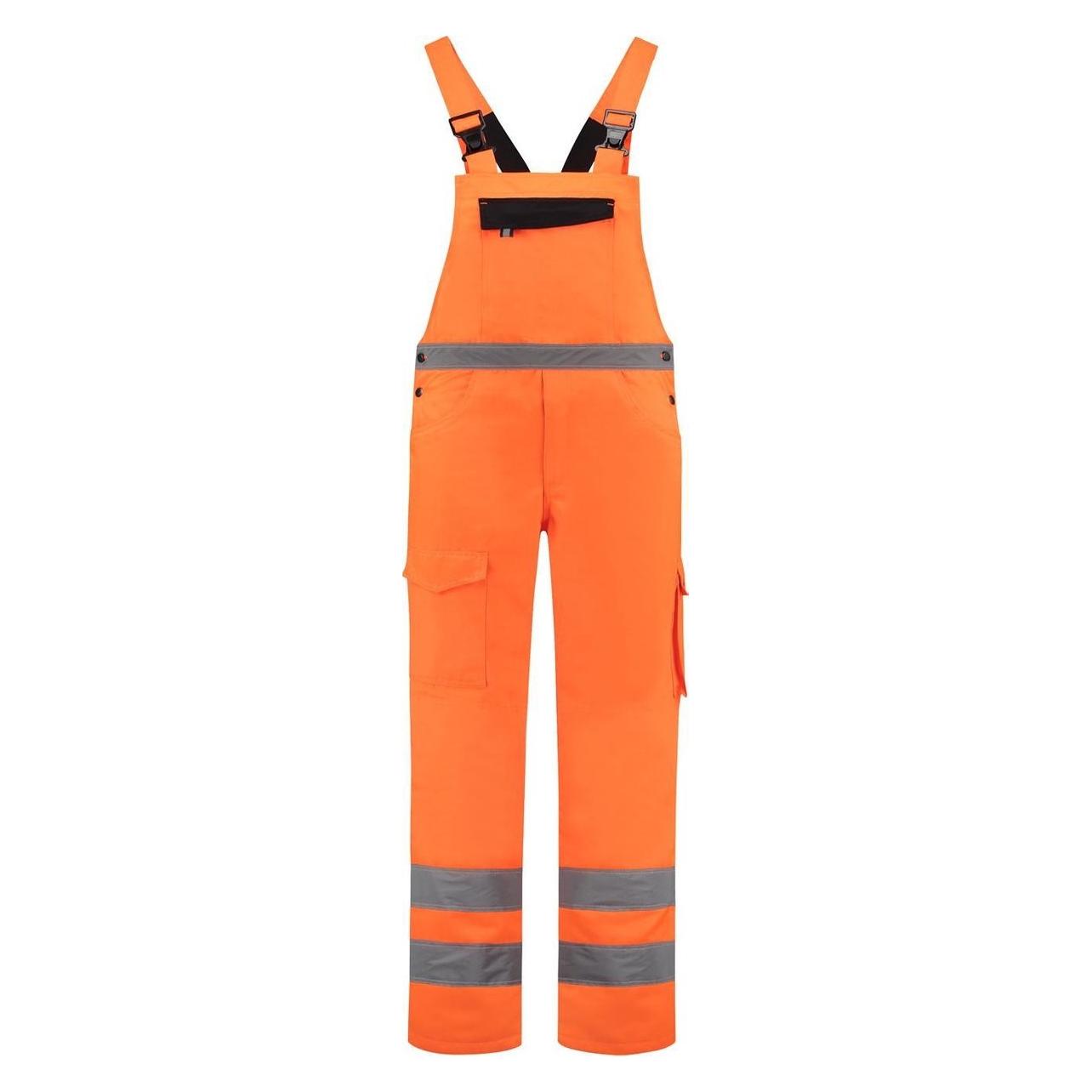 De Boer Workwear, Beschermend Pak + Werkoverall, De Boer Hi-Vis Amerikaanse Overall Rws Polyester/Katoen Oranje Maat 56 (56, 1 x)