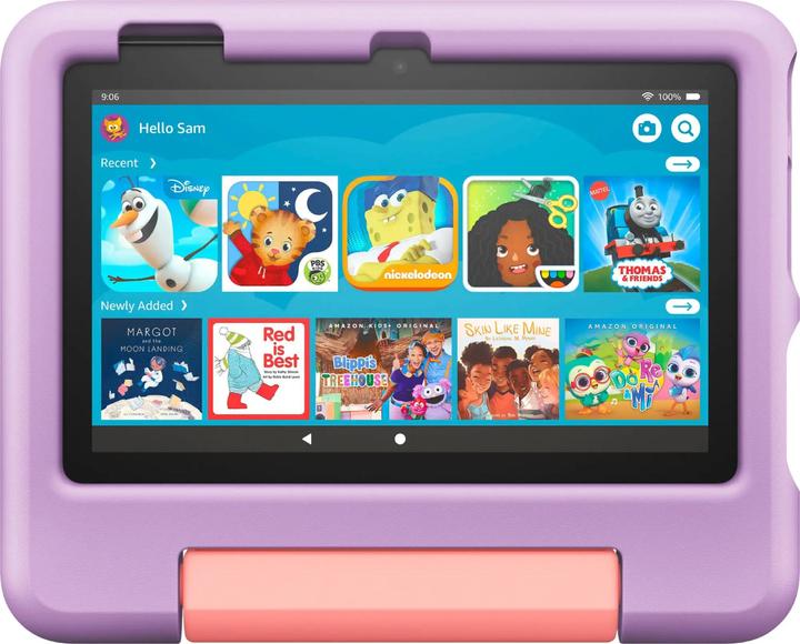 Image du produit Amazon Fire 7 Kids (2022), housse incluse (WLAN uniquement, 7", 16 Go, Lavande pourpre)