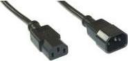 Produktbild InLine Kaltgeraeteverlaengerung schwarz 7m (7 m, IEC 320)