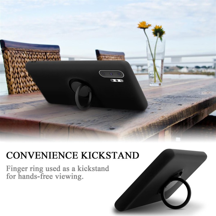 Actual product image Cadorabo TPU Liquid Ring Silicone Case Cover (Samsung Galaxy Note 10 Plus)