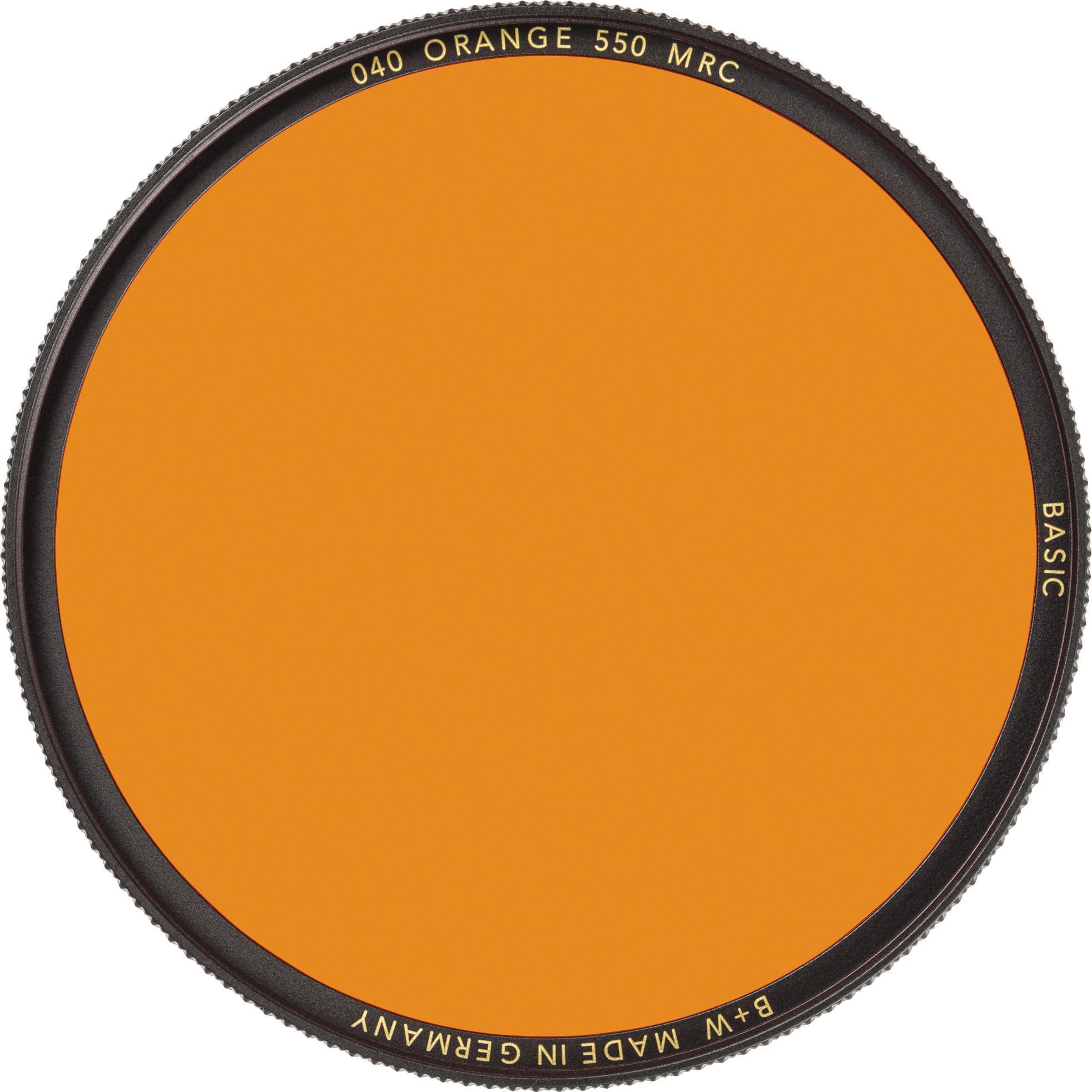 B+W 040 Orange-Filter, 550, MRC/Basic 39mm (550 mm, Black Mist Filter, 550 mm), Objektivfilter, Orange