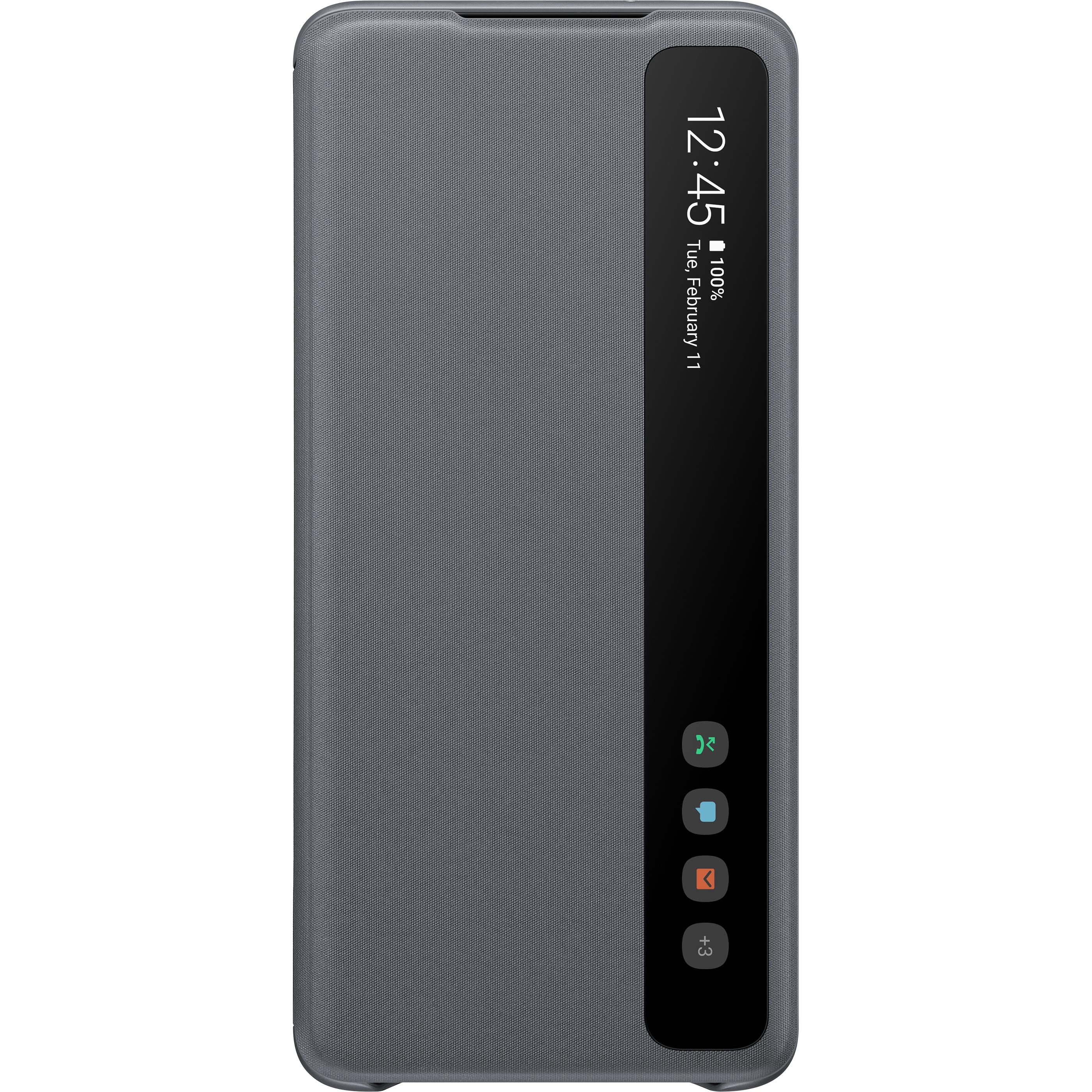 Samsung Clear View Cover (Samsung Galaxy S20+), Smartphone Hülle, Grau