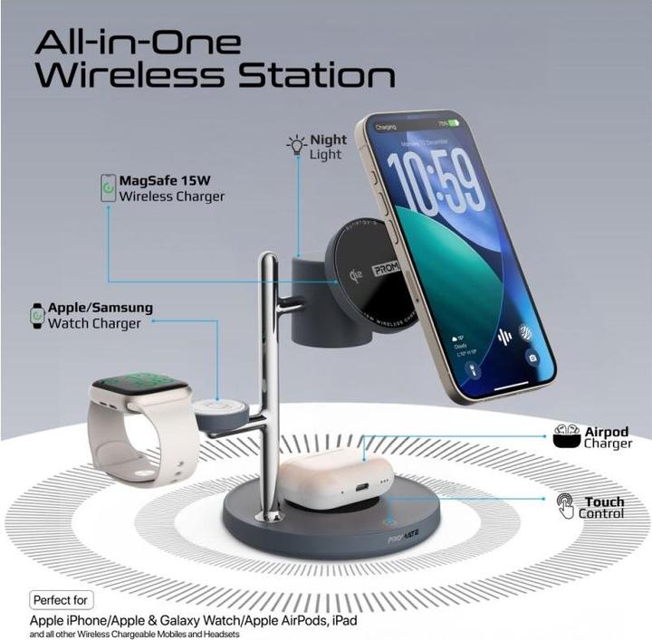 Produktbild ProMate Synergy-3 Black Qi2-Ladestation (25.50 W)