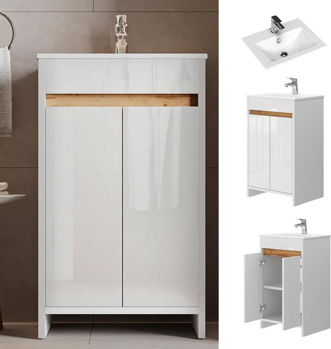 Produktbild Vicco Lemgo mit Waschbecken und 2 Flügeltüren