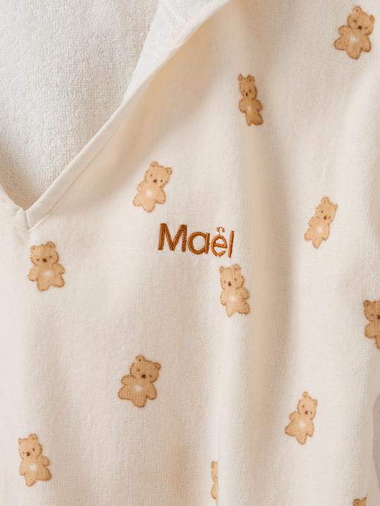 Actual product image Vertbaudet Baby Badeponcho KLEINER BÄR aus Recycling-Baumwolle