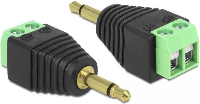 Image du produit Delock Bornier 2Pin à 3,5mm jack (Adaptateur angulaire)