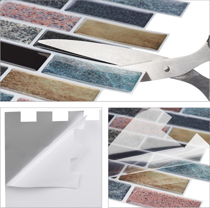 Actual product image Relaxdays Tile stickers (31 x 0.1 x 31 cm)