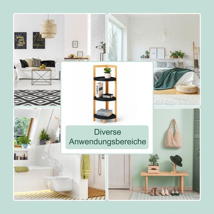 Produktbild Relaxdays Eckregal (23 x 23 x 77 cm)