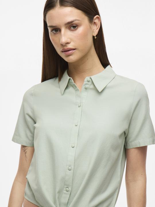 Image du produit Vila Vorn gebundene Kurzarmhemd (38)