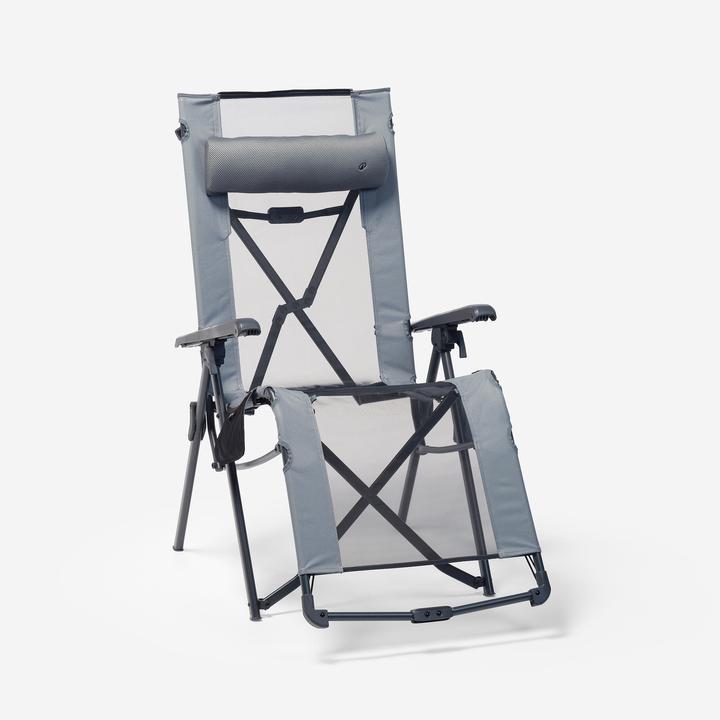 Actual product image Quechua Stuhl faltbar gepolstert verstellbar Polyester Stahl