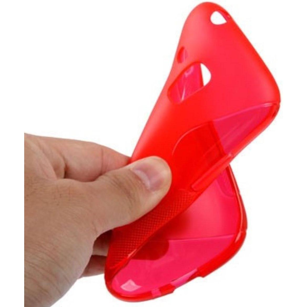 König Design Schutzhülle TPU Case Hülle für Handy Samsung Galaxy S3 mini i8190 / i8195 / i8200 rot (Samsung Galaxy S3 Mi...