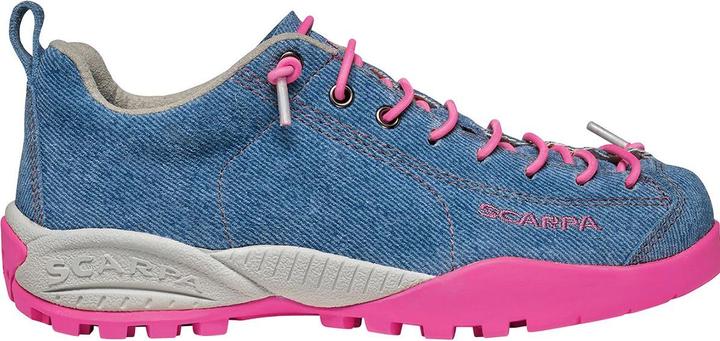 denim blue-fuxia neon
