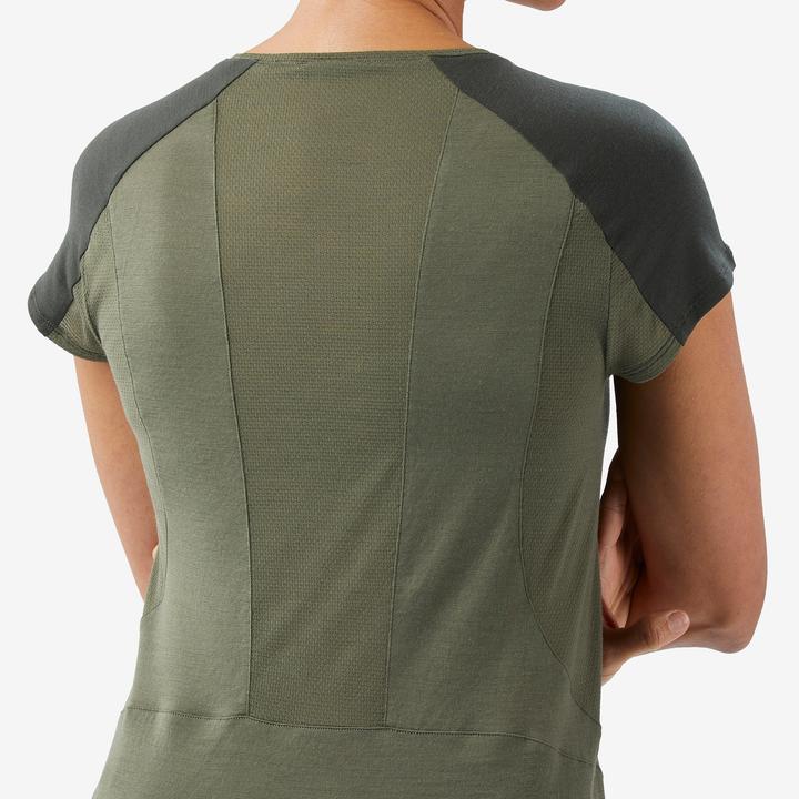 Produktbild Forclaz Merinoshirt Damen kurzarm - Merino Resist khaki (XXL)