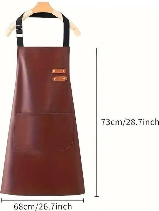Immagine prodotto Calitron Grembiule da cucina - Grembiule da barbecue con tasche marrone