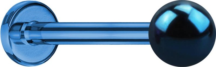 Immagine prodotto Star Piercing Micro Labret blu scuro con pallina (Acciaio chirurgico 316L, senza ottone)