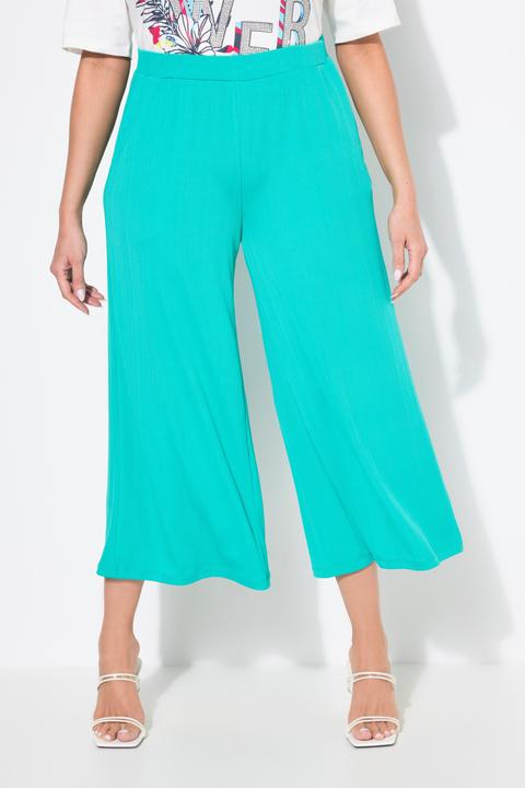 Actual product image Ulla Popken Textured Crepe Wide Leg Culottes (62, 64)
