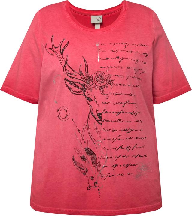 Actual product image Ulla Popken Script Lettering Short Sleeve Graphic Tee (46, 48)