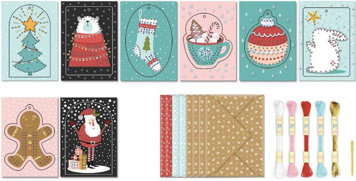 Actual product image Ursus Embroidery card set "Christmas (22 pcs.)