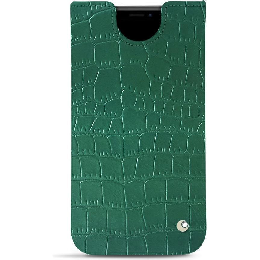 Noreve Lederschutzhülle (Apple iPhone 11 Pro Max), Smartphone Hülle, Grün