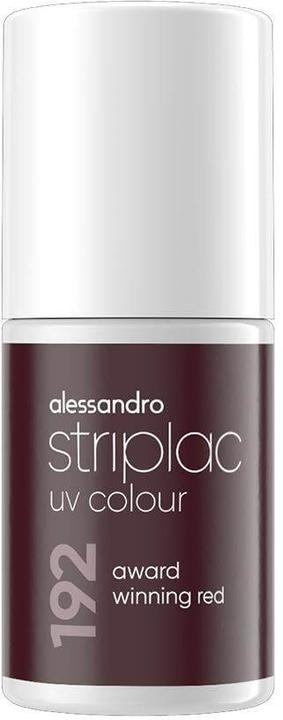 Actual product image Alessandro International Striplac UV Colour Award Winning Red 6.5 ml (192 Award Winning Red, UV gel varnish)