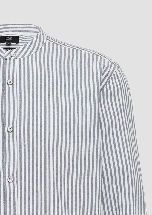 Produktbild S.Oliver Hemd Regular Fit: Stehkragenhemd aus gestreiftem Oxford (S)