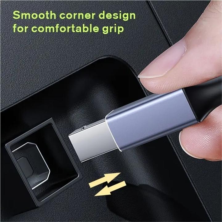 Produktbild PhoneLook USB-B zu USB-C Adapterkabel leicht und flexibel kompatibel mit verschiedenen Geräten Nylon (2 m)