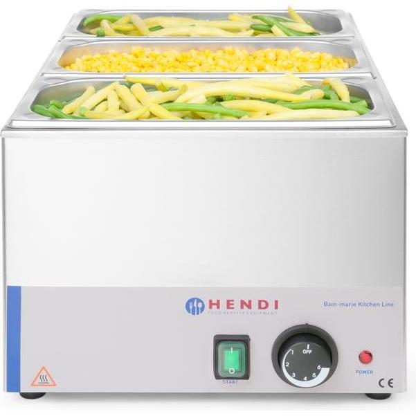 Thumbnail - Hendi Bain-Marie Kitchen Line 230V 1200W, Warmhalteplatte, Silber