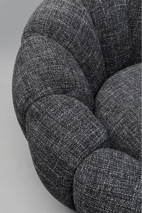 Produktbild Kare Design Drehsessel Peppo Bloom Melange Schwarz