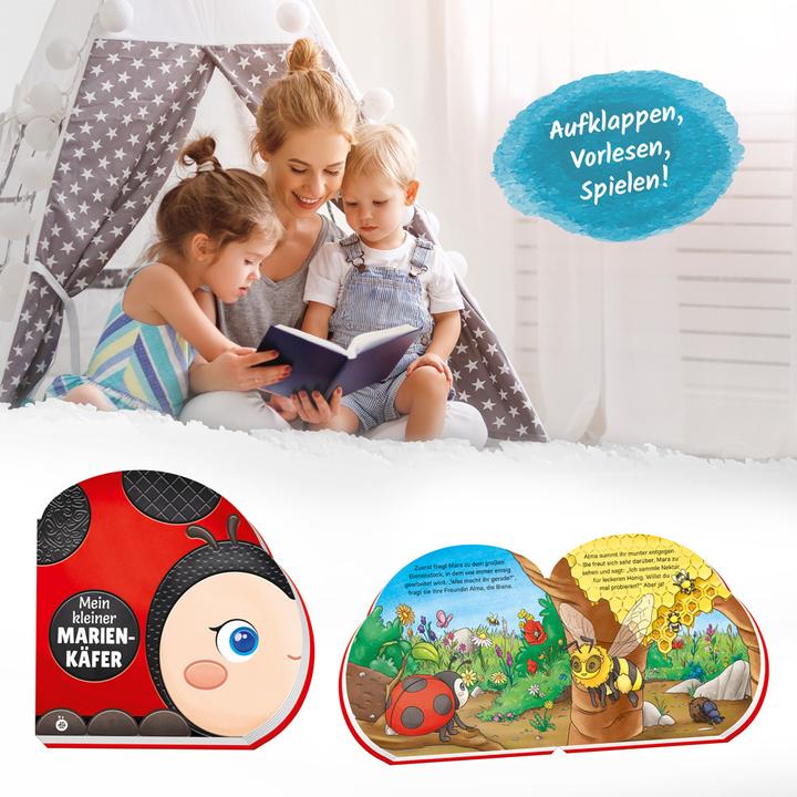 Actual product image Cardboard book Rattle book My little ladybird (German)