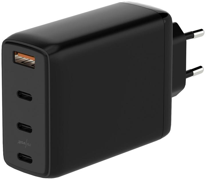 Image du produit Revolt Adaptateur secteur USB-C 120 W, 4 ports, technologie GaN, PD 100 W, noir (120 W)