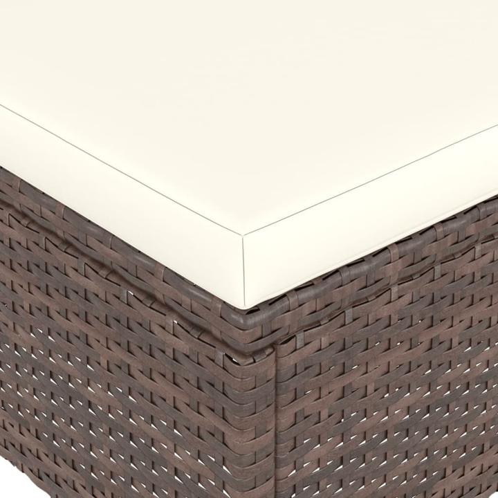 Produktbild vidaXL Gartenstuhl und Hocker