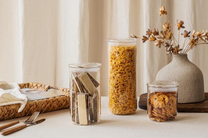 Actual product image Nuts Storage jar glass 850 ml transparent (0.85 l)