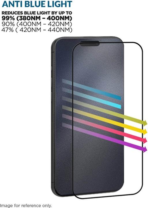 Actual product image Eiger Mountain Glass Blue Edge (1 Piece, Apple iPhone 16 Pro)
