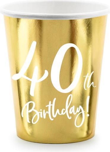 Immagine prodotto Partydeco Boccale 40 anni in oro (6 x)