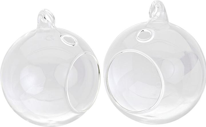 Produktbild VBS Glaskugel offen, 2er-Pack Ø 9 cm