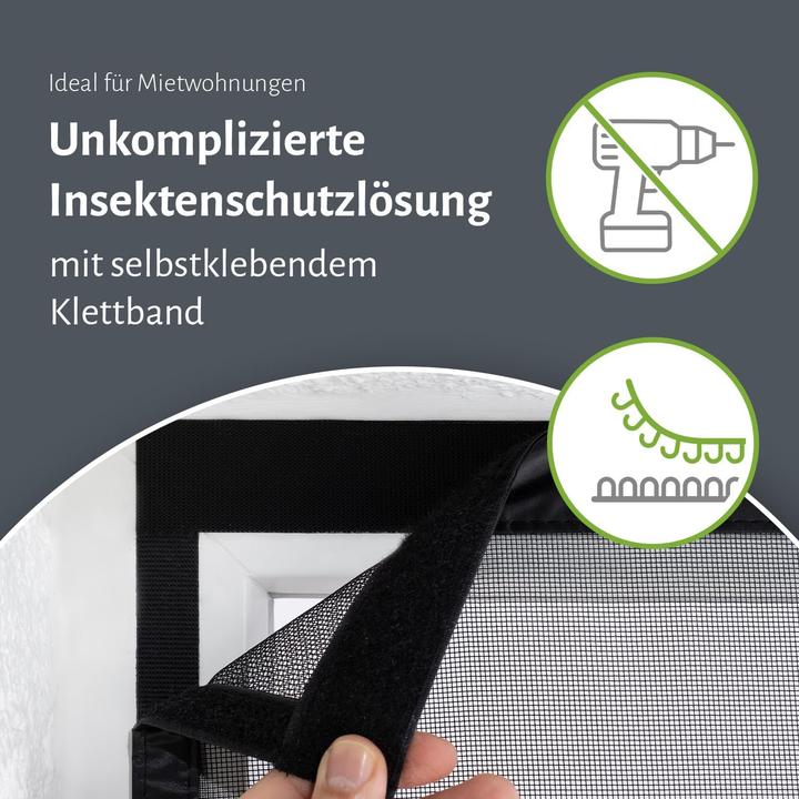Image du produit Empasa Selbstschliessendes Fliegengitter mit Magnetverschluss (85 x 210 cm)