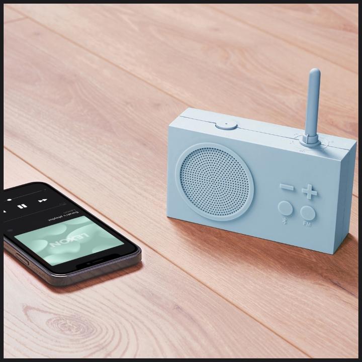 Image du produit Lexon TYKHO3 Radio FM et haut-parleur sans fil Bleu clair (FM, Bluetooth)