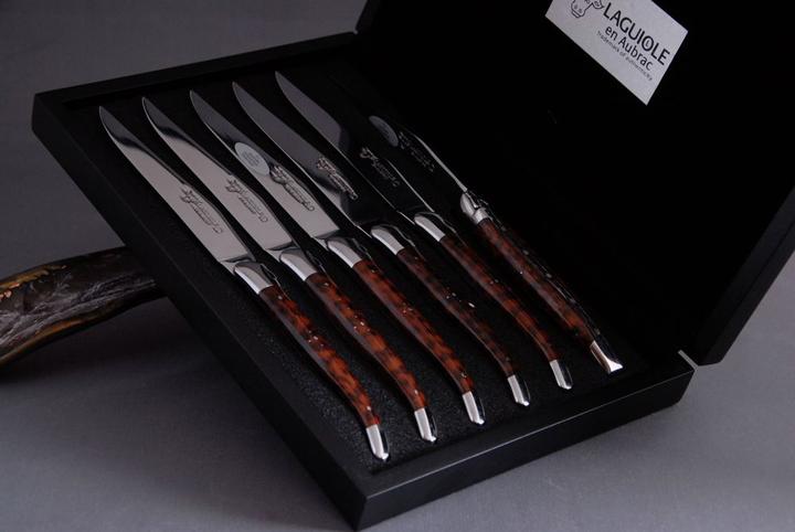 Produktbild Laguiole en Aubrac Steakmesser Schlangenholz. (6 Stück, Messer)