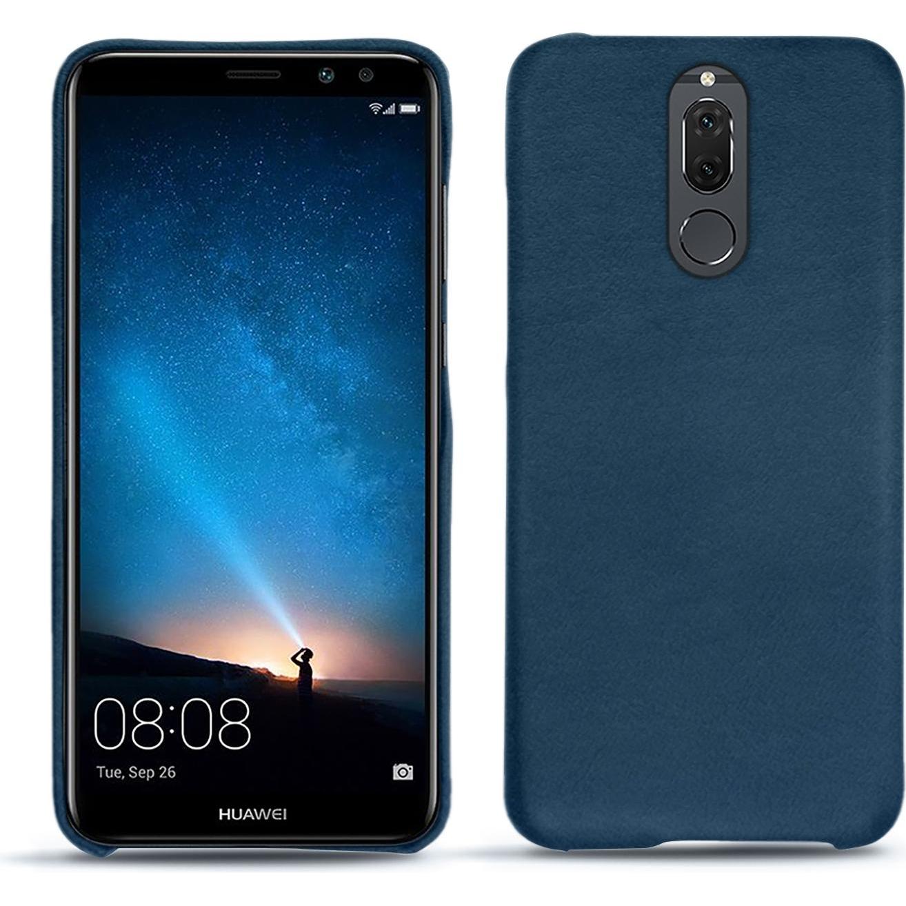 Noreve Lederschutzhülle (Huawei Mate 10 Lite), Smartphone Hülle, Blau