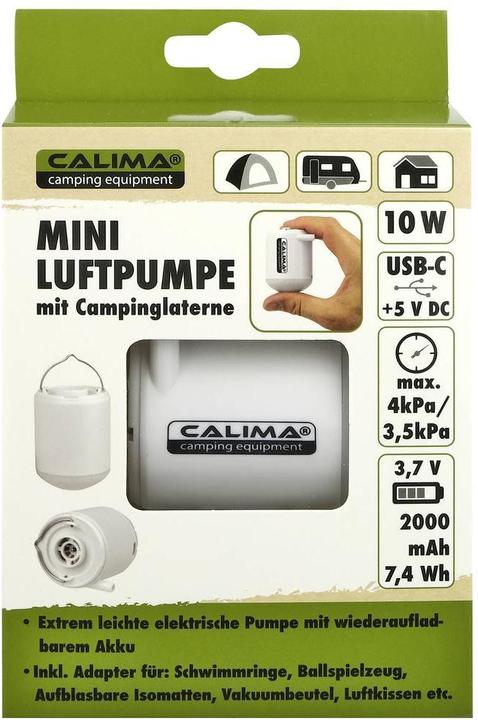 Actual product image Calima CAMPING EQUIPMENT Mini air pump, 46076 (0.04 bar)
