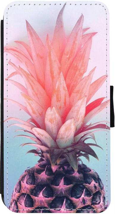 Image du produit PhoneLook Coque Wallet noir Purple Pink Pineapple (Apple iPhone 13)
