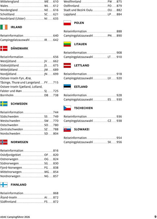 Immagine prodotto Adac Campingführer Deutschland/Nordeuropa 2026 (Tedesco, 2025)