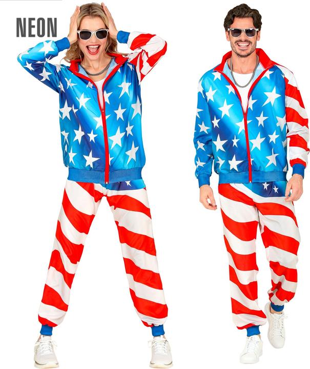 Produktbild Widmann U.S.A. PARTY FASHION TRAININGSANZUG (Oberteil, Hose), XL (One Size)