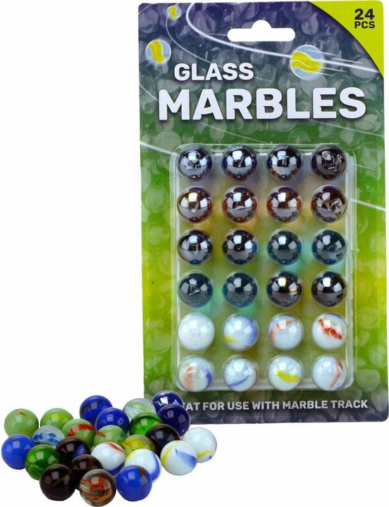 Actual product image Johntoy Marbles on card