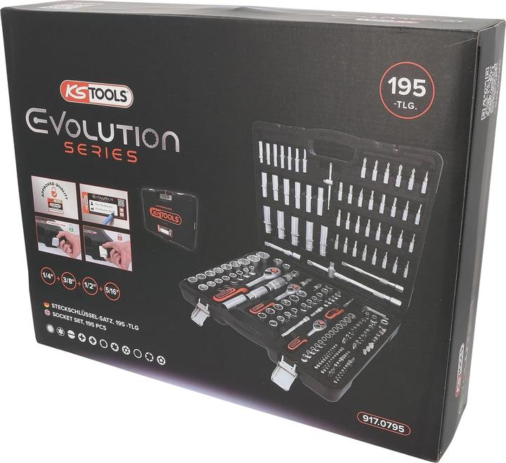 Produktbild KS Tools Steckschlüssel-Satz (32 mm, 19 mm, 6 mm, 12 mm, 24 mm, 14 mm, 22 mm, 16 mm, 23 mm, 10  mm, 21 mm, 18 mm, 27 mm, 7 mm, 31 mm, 17 mm, 11 mm, 5 mm, 15 mm, 26 mm, 30 mm, 8 mm, 28 mm, 9 mm, 29 mm, 13 mm, 20 mm, 25 mm, 4 mm)