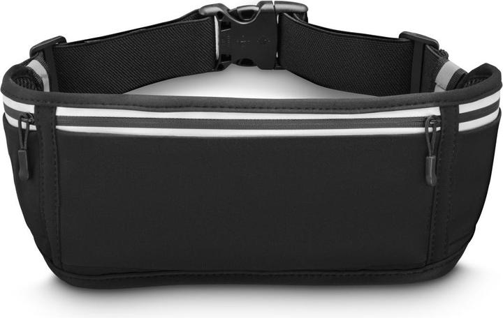 Image du produit Hama Bauchtasche für Handys, Laufgürtel zum Joggen, reflektierend, Schwarz