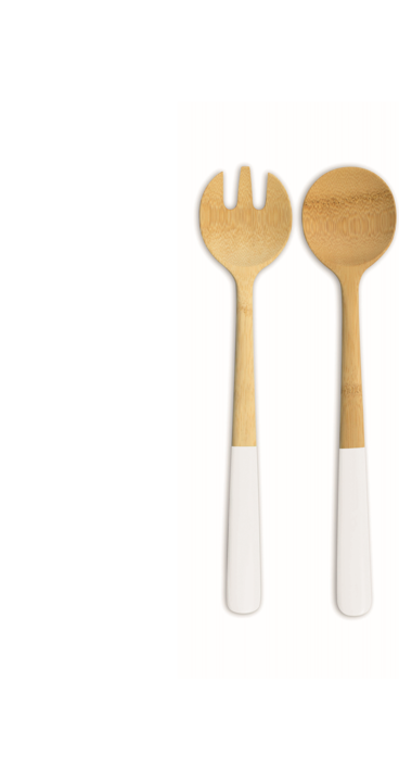 Produktbild Pebbly Salatbesteck weiss, 31 cm (Salatbesteck)