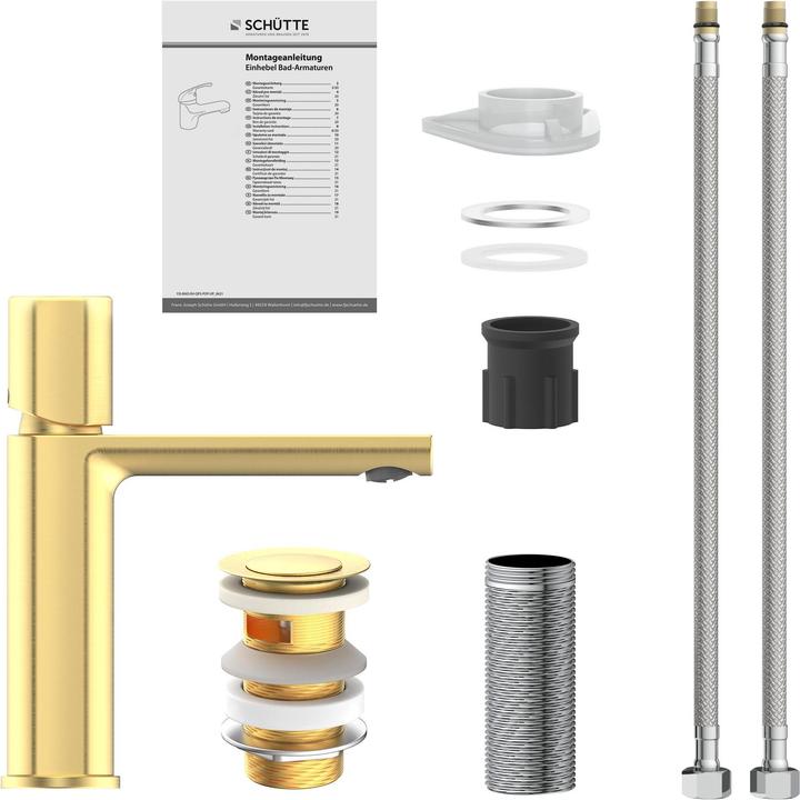 Immagine prodotto Schütte Rubinetto bagno NEW YORK Miscelatore per lavabo Miscelatore monocomando oro opaco 33617