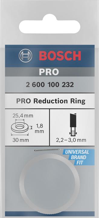 Immagine prodotto Bosch Professional Zubehör Anello di riduzione per lama circolare PRO, 30 x 1,8 x 25,4 mm