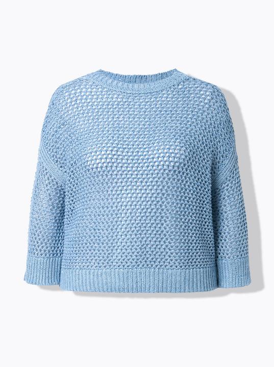 Produktbild Ulla Popken Pullover, Pailletten, Oversized, Rundhals, 3/4-Arm (54)